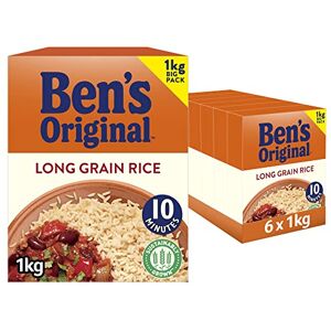 Ben's Original Long Grain Rice, Bulk Multipack 6 x 1kg boxes (Total 6kg) Ben's Original Long Grain Rice, Bulk Multipack 6 x 1kg boxes (Total 6kg)