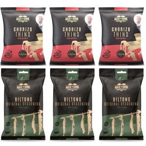 Made For Drink Meat Snack Selection of Biltong & Chorizo Thins, Premium Bar Snacks, Keto Friendly, Perfect Companions for Beer & Wines, We Are 100% Carbon Neutral 30 g x 6 (Pack of 1) Made For Drink Meat Snack Selection of Biltong & Chorizo Thins, Premium Bar Snacks, Keto Friendly, Perfect Companions for Beer & Wines, We Are 100% Carbon Neutral 30 g x 6 (Pack of 1)