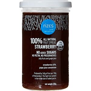 Rizes Greek Delicatessen 100% Strawberry Fruit Spread – 2 x 300g Pack (600g) Natural Greek Strawberry Spread No Added Sugar, No Pectin Vegan, Gluten Free, Artisan Breakfast & Dessert Topping Rizes Greek Delicatessen 100% Strawberry Fruit Spread – 2 x 300g Pack (600g) Natural Greek Strawberry Spread No Added Sugar, No Pectin Vegan, Gluten Free, Artisan Breakfast & Dessert Topping