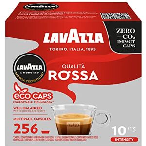Lavazza A Modo Mio Eco Caps Coffee Pods, Espresso Qualità Rossa 16 Pack of 16 (256 Capsules), 2.81 Kg Lavazza A Modo Mio Eco Caps Coffee Pods, Espresso Qualità Rossa 16 Pack of 16 (256 Capsules), 2.81 Kg