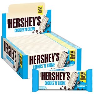 Hershey Reese's Hershey's Cookies ‘n’ Crème, White Chocolate Flavour with Cookie Pieces, Pack of 24 x 40g Hershey Reese's Hershey's Cookies ‘n’ Crème, White Chocolate Flavour with Cookie Pieces, Pack of 24 x 40g