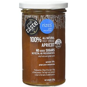 Rizes Greek Delicatessen 100% Apricot Fruit Spread – 2 x 300g No Added Sugar, Preservatives or Pectin Natural Greek Apricot Jam Alternative with Rich Aroma & Taste Rizes Greek Delicatessen 100% Apricot Fruit Spread – 2 x 300g No Added Sugar, Preservatives or Pectin Natural Greek Apricot Jam Alternative with Rich Aroma & Taste
