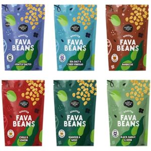 The Honest Bean Co Roasted Fava Bean Variety Pack, Includes Lightly Salted, Sea Salt & Cider Vinegar, BBQ, Chilli Lemon, Seaweed & Miso and Black Garlic & Herb Fava Beans, Multipack 6 x 120 g The Honest Bean Co Roasted Fava Bean Variety Pack, Includes Lightly Salted, Sea Salt & Cider Vinegar, BBQ, Chilli Lemon, Seaweed & Miso and Black Garlic & Herb Fava Beans, Multipack 6 x 120 g