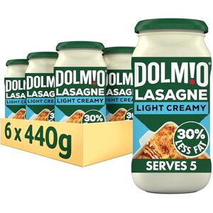 Dolmio Lasagne Light Creamy White Sauce Jar, Bulk Multipack 6 x 440g Dolmio Lasagne Light Creamy White Sauce Jar, Bulk Multipack 6 x 440g