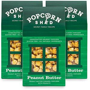 Popcorn Shed Peanut Butter Gourmet Popcorn (3 x 80g) Peanut Butter Caramel Gourmet Popcorn with Roasted Peanuts, Easy & Low Calorie Snack, Perfect for Parties, Movie Nights & Gifting Popcorn Shed Peanut Butter Gourmet Popcorn (3 x 80g) Peanut Butter Caramel Gourmet Popcorn with Roasted Peanuts, Easy & Low Calorie Snack, Perfect for Parties, Movie Nights & Gifting