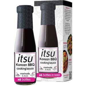 Itsu Korean BBQ Cooking Sauce 200ml Asian-Inspired Authentic Korean BBQ Flavour Vegan Pack of 6 Itsu Korean BBQ Cooking Sauce 200ml Asian-Inspired Authentic Korean BBQ Flavour Vegan Pack of 6