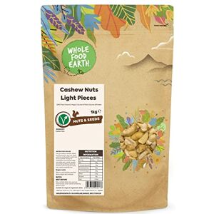 Wholefood Earth Cashew Nuts Light Pieces 1 kg GMO Free Natural Source of Fibre Source of Protein Wholefood Earth Cashew Nuts Light Pieces 1 kg GMO Free Natural Source of Fibre Source of Protein