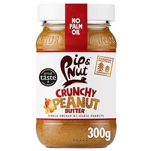 Pip & Nut Crunchy Peanut Butter (6 x 300g) Natural Nut Butter, No Palm Oil, No Added Sugar, Hi-Oleic Peanuts, High in Unsaturated Fats, Gluten Free, Vegan, Dairy Free Pip & Nut Crunchy Peanut Butter (6 x 300g) Natural Nut Butter, No Palm Oil, No Added Sugar, Hi-Oleic Peanuts, High in Unsaturated Fats, Gluten Free, Vegan, Dairy Free