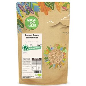 Wholefood Earth Organic Brown Basmati Rice 2kg Vegan GMO Free Source of Fibre Certified Organic Wholefood Earth Organic Brown Basmati Rice 2kg Vegan GMO Free Source of Fibre Certified Organic