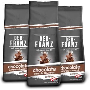 Der-Franz Coffee, flavoured with Chocolate, Arabica and Robusta coffee beans, 3 x 500 g Der-Franz Coffee, flavoured with Chocolate, Arabica and Robusta coffee beans, 3 x 500 g