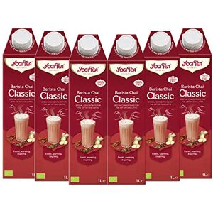 YOGI TEA Classic Chai Organic Herbal Tea, Naturally Caffeine Free, Blend of Cinnamon, Cardamom and Ginger, Just Add Milk, 6 x 1 L Cartons YOGI TEA Classic Chai Organic Herbal Tea, Naturally Caffeine Free, Blend of Cinnamon, Cardamom and Ginger, Just Add Milk, 6 x 1 L Cartons