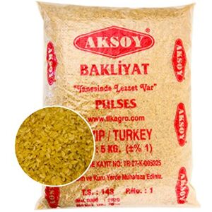 AKSOY Extra Coarse Wheat Bulgur 5KG Natural and Nutritious, a Delicious, Healthy, and Convenient Choice for Soups, Pilafs, Traditional Dishes, and Salads! AKSOY Extra Coarse Wheat Bulgur 5KG Natural and Nutritious, a Delicious, Healthy, and Convenient Choice for Soups, Pilafs, Traditional Dishes, and Salads!