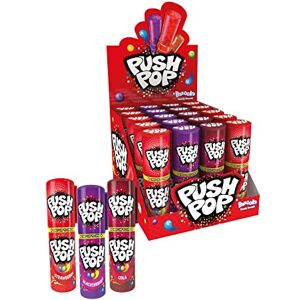 Push Pop Lollipops (Pack of 20 Lollipop Sweets Bulk) Twist Cap and Clip, Tasty Kids Sweets for Party Bags, Strawberry, Blackcurrant & Cola Lollies Halal Candy Push Pop Lollipops (Pack of 20 Lollipop Sweets Bulk) Twist Cap and Clip, Tasty Kids Sweets for Party Bags, Strawberry, Blackcurrant & Cola Lollies Halal Candy