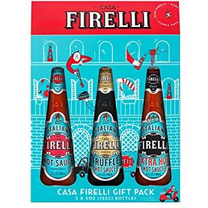 Casa Firelli Italian Hot Sauce Variety Gift Pack (1x Original, 1x Extra Hot & 1x Truffle Infused Hot Sauce 148 ml) Casa Firelli Italian Hot Sauce Variety Gift Pack (1x Original, 1x Extra Hot & 1x Truffle Infused Hot Sauce 148 ml)