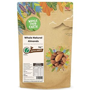 Wholefood Earth Whole Natural Almonds 1 kg GMO Free Natural High Fibre Source of Protein Wholefood Earth Whole Natural Almonds 1 kg GMO Free Natural High Fibre Source of Protein