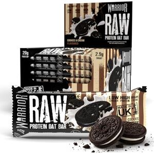 Warrior RAW Protein Flapjack 24 x 75g – 20g High Protein Bars, Low Sugar High Fibre Oat Bars – Protein Bars 24 Pack & Protein Snacks (Cookies and Cream) Warrior RAW Protein Flapjack 24 x 75g – 20g High Protein Bars, Low Sugar High Fibre Oat Bars – Protein Bars 24 Pack & Protein Snacks (Cookies and Cream)