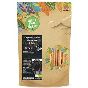 Wholefood Earth Organic Ceylon Cinnamon Sticks 250 g GMO Free Certified Organic Wholefood Earth Organic Ceylon Cinnamon Sticks 250 g GMO Free Certified Organic