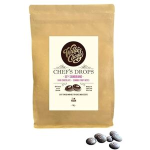 Willie's Cacao Sambirano 55% Dark Chocolate Chef's Drops 1kg Couverture Chocolate with Juicy fruity notes For cooking & baking Vegan Willie's Cacao Sambirano 55% Dark Chocolate Chef's Drops 1kg Couverture Chocolate with Juicy fruity notes For cooking & baking Vegan