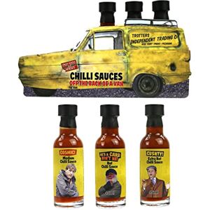 Kimm & Miller Only Fools and Horses Hot Sauce Gift Set Novelty Chilli Sauce Gifts for Men 3 x 45ml Bottles Fun Mens Gift Set for Dad or Birthday Gifts Kimm & Miller Only Fools and Horses Hot Sauce Gift Set Novelty Chilli Sauce Gifts for Men 3 x 45ml Bottles Fun Mens Gift Set for Dad or Birthday Gifts