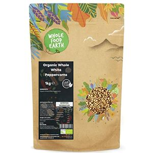 Wholefood Earth Organic Whole White Peppercorns 1 kg GMO Free Certified Organic Wholefood Earth Organic Whole White Peppercorns 1 kg GMO Free Certified Organic