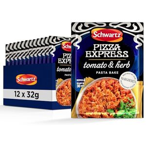 Schwartz x Pizza Express Tomato and Herb Pasta Bake Recipe Mix, 32g Serves 4 Pack of 12 Rich and Tasty Blend Simple, Easy, Quick and Flavourful Pasta Bake With Tomato, Basil, and Oregano Schwartz x Pizza Express Tomato and Herb Pasta Bake Recipe Mix, 32g Serves 4 Pack of 12 Rich and Tasty Blend Simple, Easy, Quick and Flavourful Pasta Bake With Tomato, Basil, and Oregano
