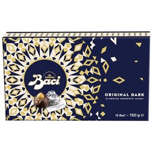 BACI Original Dark Chocolate Truffles with Hazelnut, Gift Box, Gluten Free, 150 g (Pack of 1) BACI Original Dark Chocolate Truffles with Hazelnut, Gift Box, Gluten Free, 150 g (Pack of 1)