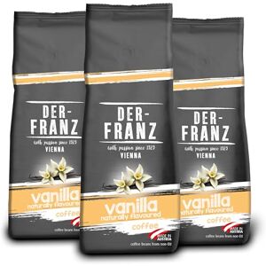 Der-Franz Coffee, flavoured with Vanilla, Arabica and Robusta coffee beans, 3 x 500 g Der-Franz Coffee, flavoured with Vanilla, Arabica and Robusta coffee beans, 3 x 500 g