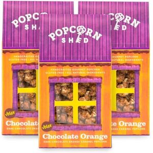 Popcorn Shed Chocolate Orange Gourmet Popcorn (3 x 80g) Dark Chocolate with Orange, Easy & Low Calorie Snack, Perfect for Parties, Movie Nights & Gifting Popcorn Shed Chocolate Orange Gourmet Popcorn (3 x 80g) Dark Chocolate with Orange, Easy & Low Calorie Snack, Perfect for Parties, Movie Nights & Gifting