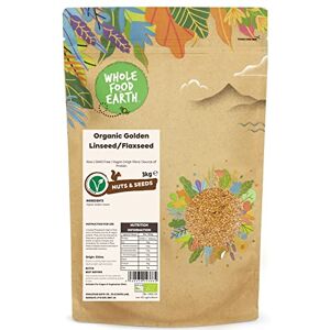 Wholefood Earth Organic Golden Linseed/Flaxseed – 3 kg Raw GMO Free Vegan High Fibre Source of Protein Certified Organic Wholefood Earth Organic Golden Linseed/Flaxseed – 3 kg Raw GMO Free Vegan High Fibre Source of Protein Certified Organic