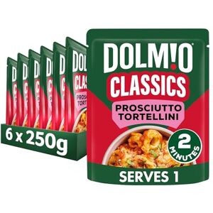 Dolmio Classics Prosciutto Tortellini ready in 2 minutes Pasta Ready Meal serves 1 multipack 6x 250g Dolmio Classics Prosciutto Tortellini ready in 2 minutes Pasta Ready Meal serves 1 multipack 6x 250g