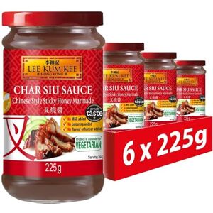 Lee Char Siu Sauce, Honey Barbeque, Vegetarian, No Added MSG, 225 g (Pack of 6) Lee Char Siu Sauce, Honey Barbeque, Vegetarian, No Added MSG, 225 g (Pack of 6)
