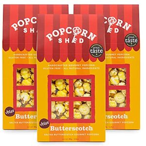 Popcorn Shed Butterscotch Gourmet Popcorn (3 x 80g) Vegan Salted Butterscotch Caramel, Easy & Low Calorie Snack, Perfect for Parties, Movie Nights & Gifting Popcorn Shed Butterscotch Gourmet Popcorn (3 x 80g) Vegan Salted Butterscotch Caramel, Easy & Low Calorie Snack, Perfect for Parties, Movie Nights & Gifting