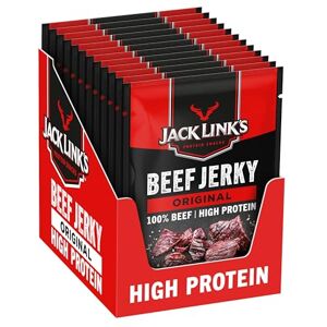 Jack Link's Jack Link’s Beef Jerky Original 12-Pack (12 x 40 g) Dried Meat Protein Snacks High-Protein Snack for Gym, Fitness, Outdoor American Food for People Jerky Chips Made from Beef Jack Link's Jack Link’s Beef Jerky Original 12-Pack (12 x 40 g) Dried Meat Protein Snacks High-Protein Snack for Gym, Fitness, Outdoor American Food for People Jerky Chips Made from Beef