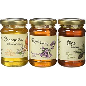 Melissokomiki Dodecanesse Melissokomiki Dodecanese Greek Raw Honey Gift Set – 3 Varieties from Rhodes: Thyme, Pine, Orange Blossom – 3 x 130g Jars (Total 390g) – Natural, Unfiltered and 100% Greek Melissokomiki Dodecanesse Melissokomiki Dodecanese Greek Raw Honey Gift Set – 3 Varieties from Rhodes: Thyme, Pine, Orange Blossom – 3 x 130g Jars (Total 390g) – Natural, Unfiltered and 100% Greek
