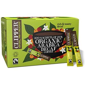 Clipper Natural, Fair & Delicious Clipper Organic Medium Roast Decaf Arabica Coffee 200 Sachets Individually Wrapped Decaffeinated Instant Coffee Gourmet Coffee Sustainable Fairtrade Coffee by Clipper Teas Ethically Sourced Clipper Natural, Fair & Delicious Clipper Organic Medium Roast Decaf Arabica Coffee 200 Sachets Individually Wrapped Decaffeinated Instant Coffee Gourmet Coffee Sustainable Fairtrade Coffee by Clipper Teas Ethically Sourced