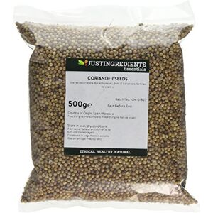 JustIngredients Essentials Coriander Seeds 500 g, Pack of 2 JustIngredients Essentials Coriander Seeds 500 g, Pack of 2