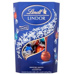 Lindt Lindor Blue Assorted Chocolate Truffles – 337g Box (Approx. 26 Balls) – Smooth Filling – Halloween Treat, Christmas, Gift, Birthday, Congratulations Lindt Lindor Blue Assorted Chocolate Truffles – 337g Box (Approx. 26 Balls) – Smooth Filling – Halloween Treat, Christmas, Gift, Birthday, Congratulations