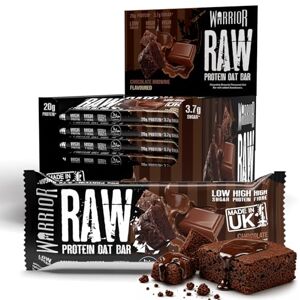 Warrior RAW Protein Flapjack 24 x 75g – 20g High Protein Bars, Low Sugar High Fibre Oat Bars – Protein Bars 24 Pack & Protein Snacks (Chocolate Brownie) Warrior RAW Protein Flapjack 24 x 75g – 20g High Protein Bars, Low Sugar High Fibre Oat Bars – Protein Bars 24 Pack & Protein Snacks (Chocolate Brownie)