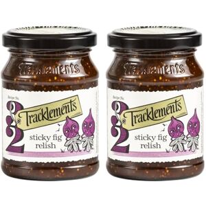 Tracklements Sticky Fig Relish, A Great Condiment for Soft Cheeses and a Cheese Board or Partnered with Mince Pies and Veggie Tarts, Vegetarian and Vegan Friendly, Gluten Free, 2 x 210g Jars Tracklements Sticky Fig Relish, A Great Condiment for Soft Cheeses and a Cheese Board or Partnered with Mince Pies and Veggie Tarts, Vegetarian and Vegan Friendly, Gluten Free, 2 x 210g Jars