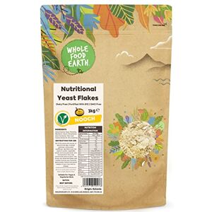 Wholefood Earth Nutritional Yeast Flakes, 3 kg with B12, Dairy Free, GMO Free, Vegan Wholefood Earth Nutritional Yeast Flakes, 3 kg with B12, Dairy Free, GMO Free, Vegan