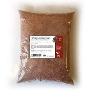 Intralabs Black Himalayan Salt 2kg Pure & Naturally Organic Food Grade Kala Namak Fine Intralabs Black Himalayan Salt 2kg Pure & Naturally Organic Food Grade Kala Namak Fine