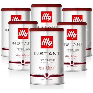 illy Instant Coffee Intenso Dark Roast 100% Arabica Beans Intense Taste Ideal for Americano 95g x 6 illy Instant Coffee Intenso Dark Roast 100% Arabica Beans Intense Taste Ideal for Americano 95g x 6