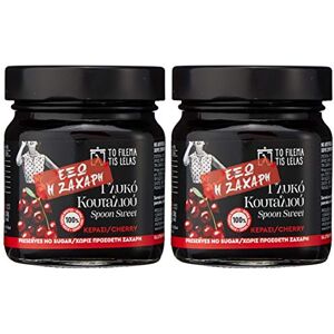 To Filema Tis Lelas Handmade Spoon Sweet – 78% Cherry, Pack of 2 x 240g (480g Total) Traditional Greek Fruit Preserve No Added Sugar Vegan, Gluten Free, Natural Artisan Dessert Award-Winning To Filema Tis Lelas Handmade Spoon Sweet – 78% Cherry, Pack of 2 x 240g (480g Total) Traditional Greek Fruit Preserve No Added Sugar Vegan, Gluten Free, Natural Artisan Dessert Award-Winning