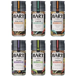 BART Spice Blend Collection Ras el Hanout, Piri Piri, Pilau, Jerk, Harissa & Cajun Spice Blend Ideal for World Cuisine (6 Jar Bulk Buy Set) BART Spice Blend Collection Ras el Hanout, Piri Piri, Pilau, Jerk, Harissa & Cajun Spice Blend Ideal for World Cuisine (6 Jar Bulk Buy Set)