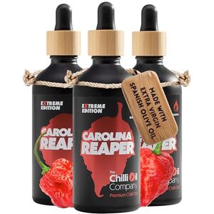 TCOC Extreme Edition Carolina Reaper Chilli Made with Spanish Extra Virgin Olive Oil & Red Peppers Extra Hot Buffalo Sauce by The Chilli Oil Company, 3-Pack TCOC Extreme Edition Carolina Reaper Chilli Made with Spanish Extra Virgin Olive Oil & Red Peppers Extra Hot Buffalo Sauce by The Chilli Oil Company, 3-Pack