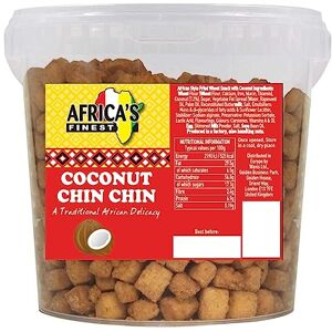 African Finest Africa's Finest Chin Chin Coconut Flavour, 250g (Pack of 12) African Finest Africa's Finest Chin Chin Coconut Flavour, 250g (Pack of 12)