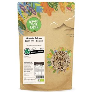 Wholefood Earth Organic Quinoa Grain (Tri-Colour) – 3 kg Raw Vegan GMO Free High Fibre Certified Organic Wholefood Earth Organic Quinoa Grain (Tri-Colour) – 3 kg Raw Vegan GMO Free High Fibre Certified Organic