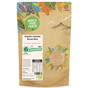 Wholefood Earth Organic Jasmine Brown Rice 1kg Raw GMO Free Vegan Source of Fibre Certified Organic Wholefood Earth Organic Jasmine Brown Rice 1kg Raw GMO Free Vegan Source of Fibre Certified Organic