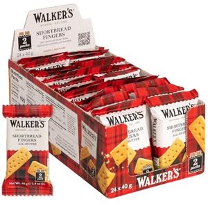 Walkers Walker's Shortbread Fingers – Twin Pack Biscuits, Traditional Pure Butter Scottish Biscuits, 40g (24 x 2-Pack) – Packaging May Vary Walkers Walker's Shortbread Fingers – Twin Pack Biscuits, Traditional Pure Butter Scottish Biscuits, 40g (24 x 2-Pack) – Packaging May Vary