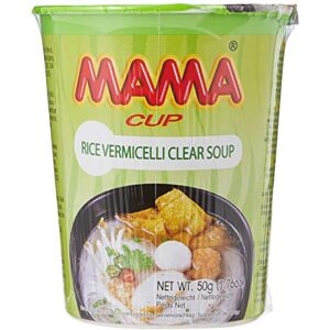 MAMA Cup Rice Vermicelli Clear Soup 50 g Pack of 24 MAMA Cup Rice Vermicelli Clear Soup 50 g Pack of 24